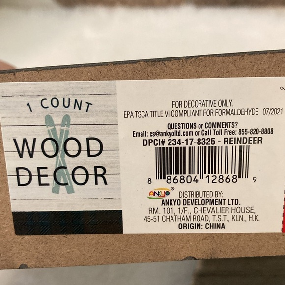 Target BP Christmas Wood Decor Bear, Deer and Reindeer - Picture 9 of 12